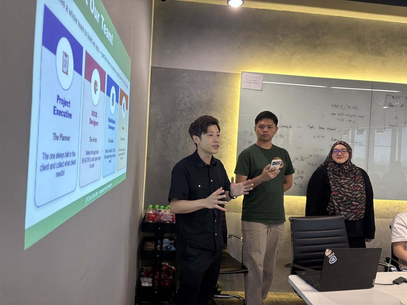 ETC team presenting